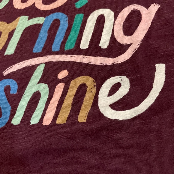 Gymboree long sleeve T shirt burgundy plum size large 10-12 - Picture 5 of 7